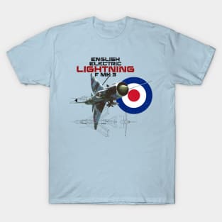 British English Electric Lightning F Mk 3 (light) T-Shirt